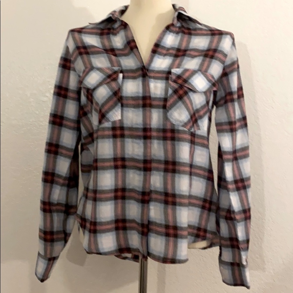 SAM EDELMAN plaid shirt